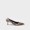 Zapatos de tacón de piel Ayers estampada Zapatos de tacón de piel Ayers estampada
