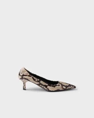 Zapatos de tacón de piel Ayers estampada Zapatos de tacón de piel Ayers estampada