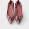 Zapatos de tacón de piel Ayers estampada Zapatos de tacón de piel Ayers estampada