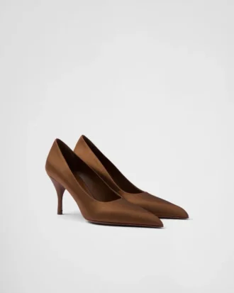 Zapatos de tacón de satén Zapatos de tacón de satén