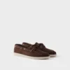 Zapatos náuticos de gamuza con cordones