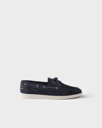 Zapatos náuticos de gamuza con cordones