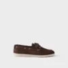 Zapatos náuticos de gamuza con cordones