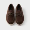 Zapatos náuticos de gamuza con cordones