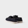 Zapatos náuticos de gamuza con cordones