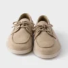 Zapatos náuticos de gamuza con cordones
