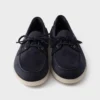 Zapatos náuticos de gamuza con cordones