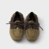 Zapatos náuticos Shuffle de lona y cuero envejecidos