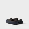 Zapatos náuticos Shuffle de lona y cuero envejecidos
